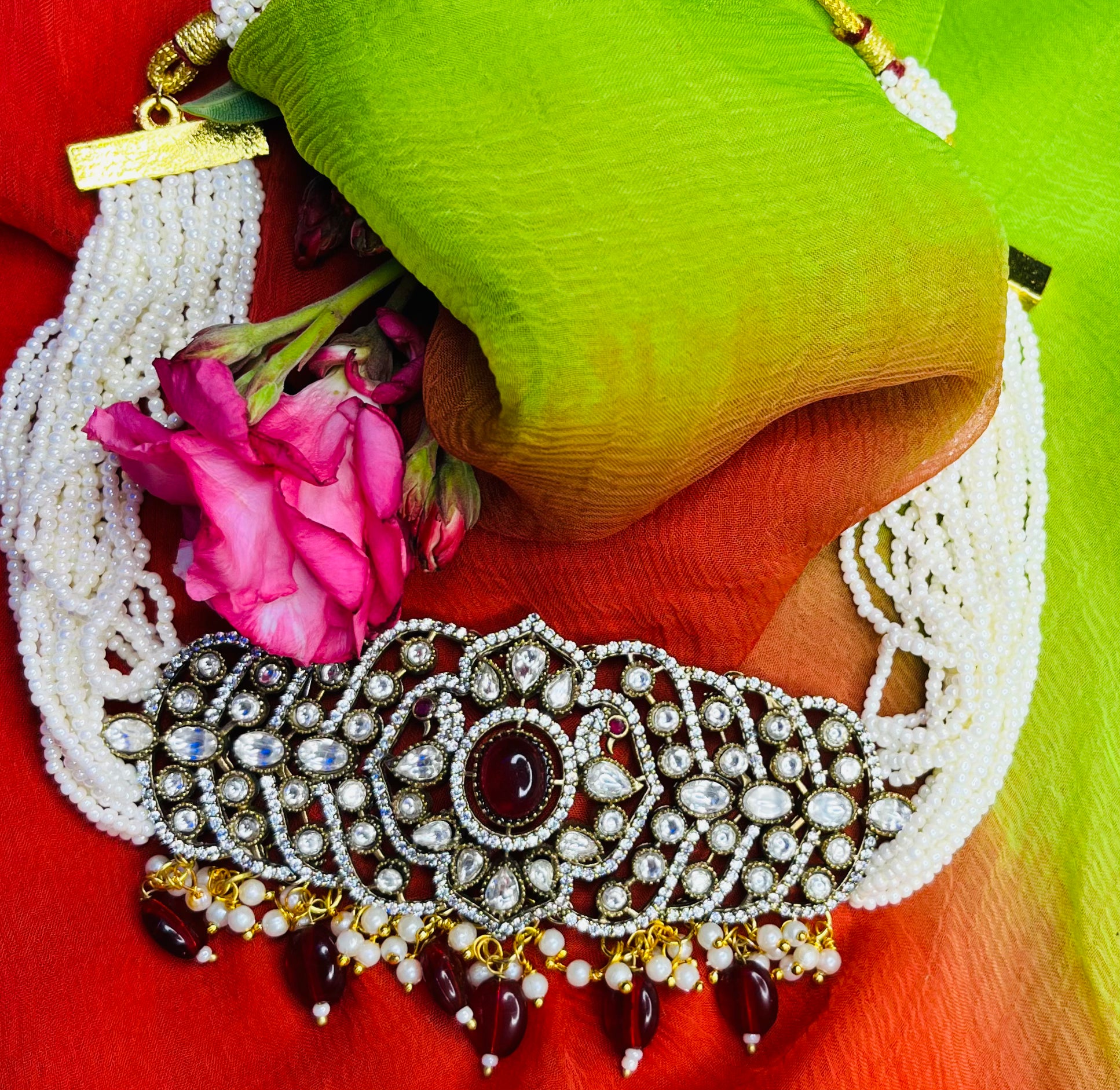 Kundan Polki Choker Set