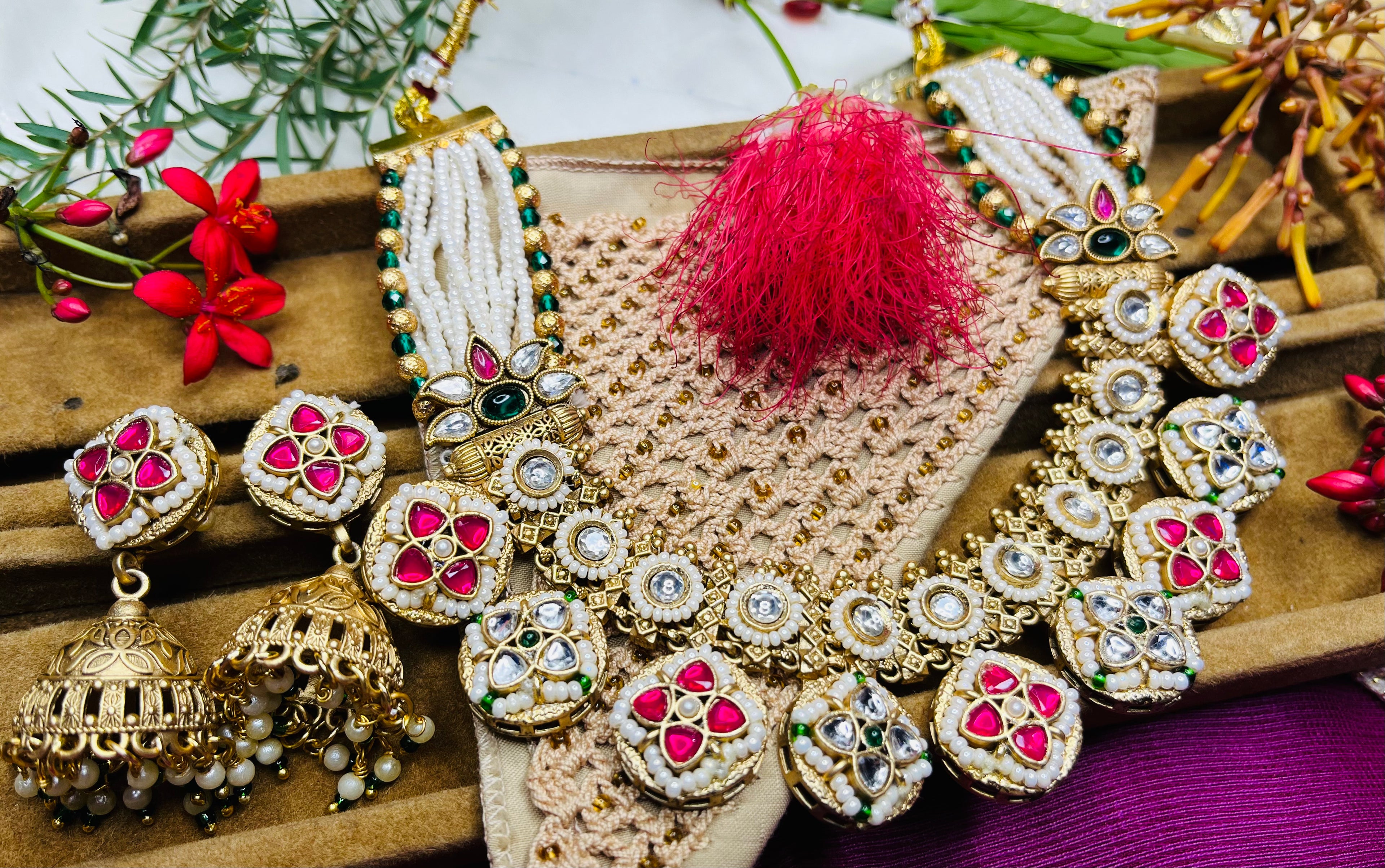 Multicolor Polki Set