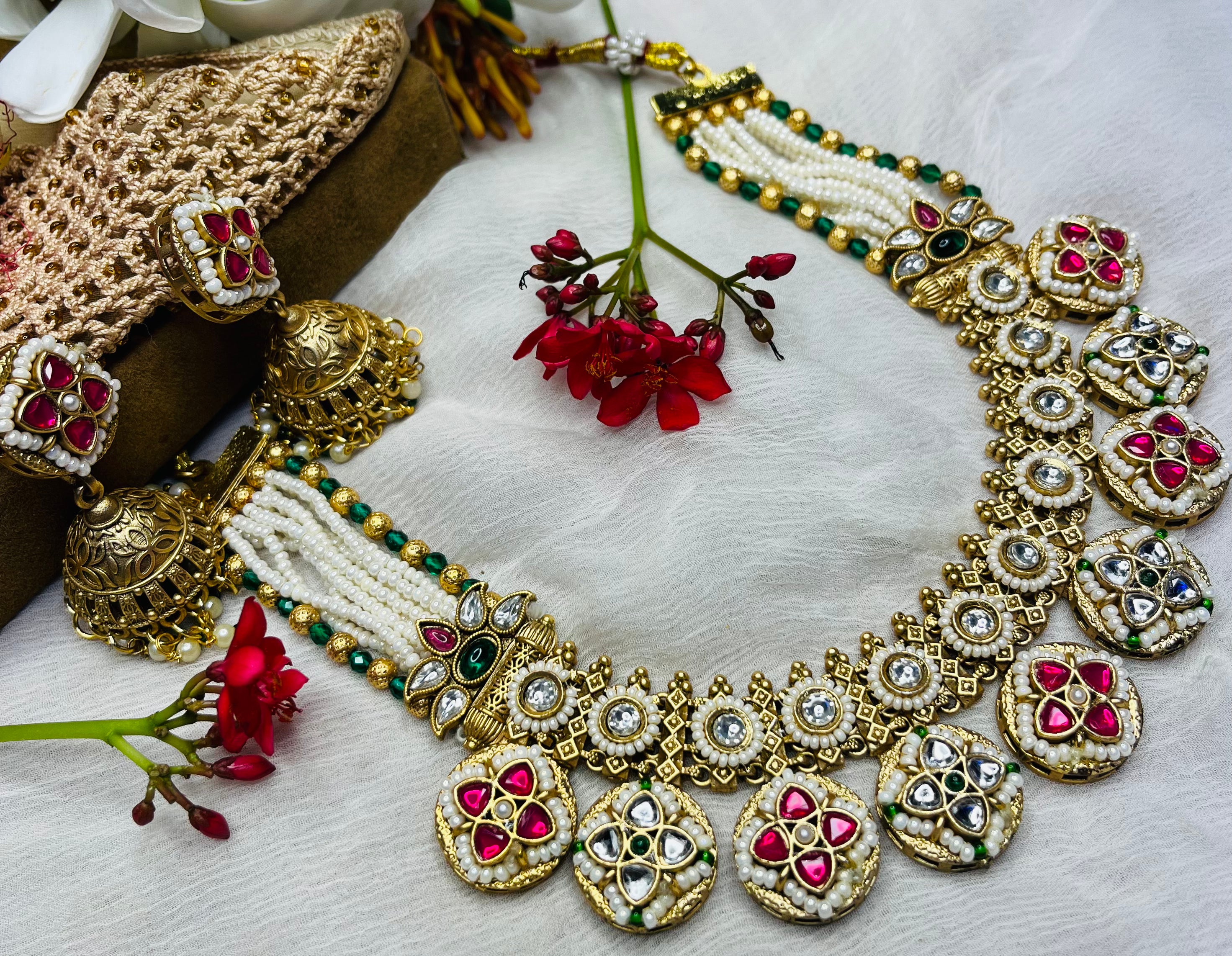 Multicolor Polki Set