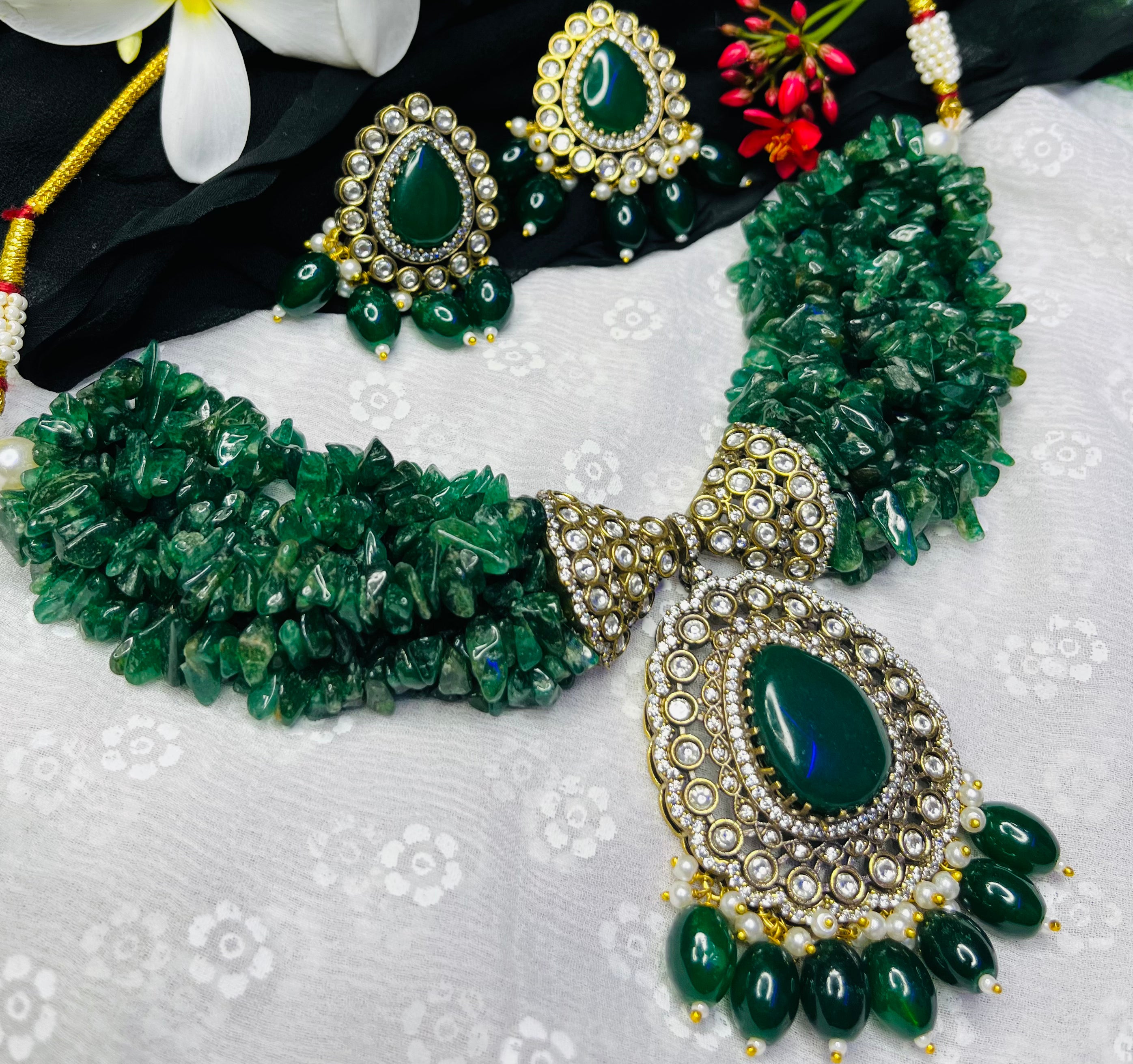 Doublet Choker Set Green