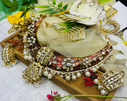 Polki Kundan Set