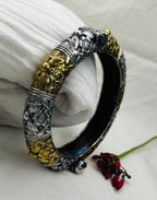 Floral Oxidized Kada