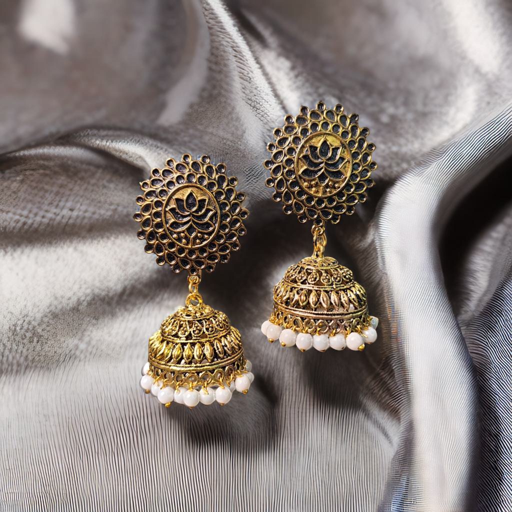 Lotus Jhumkas