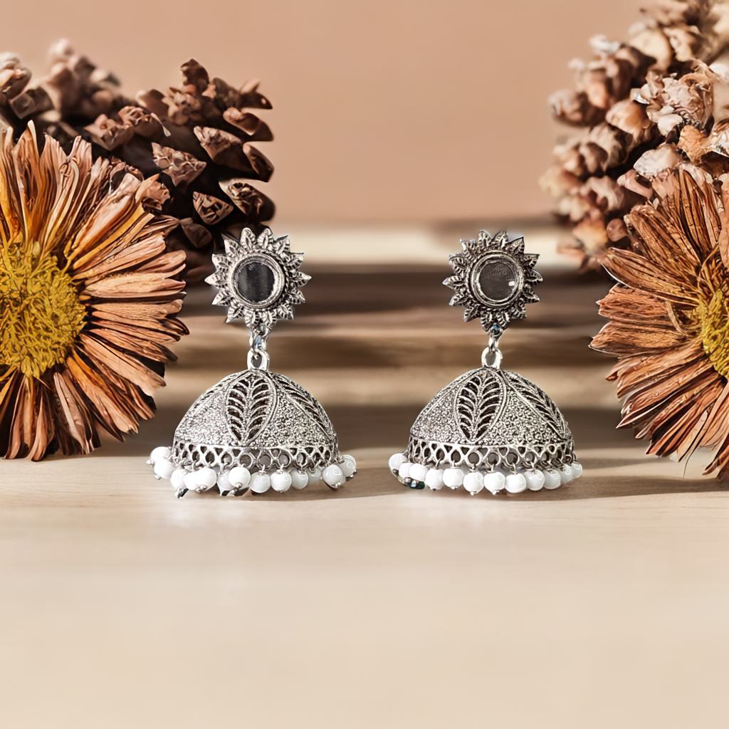 Mirror Jhumkas