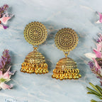Mandala Golden Jhumkas (Small)