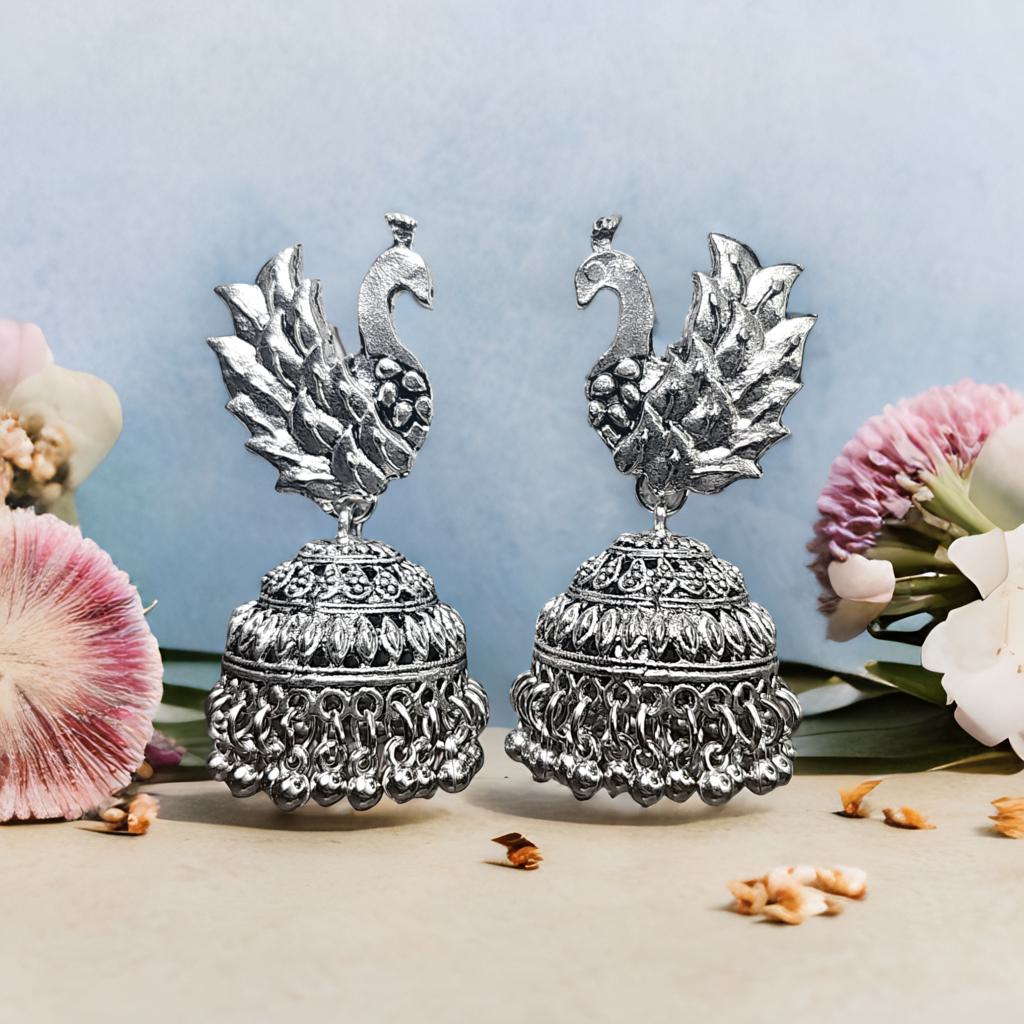 Peacock Jhumkas