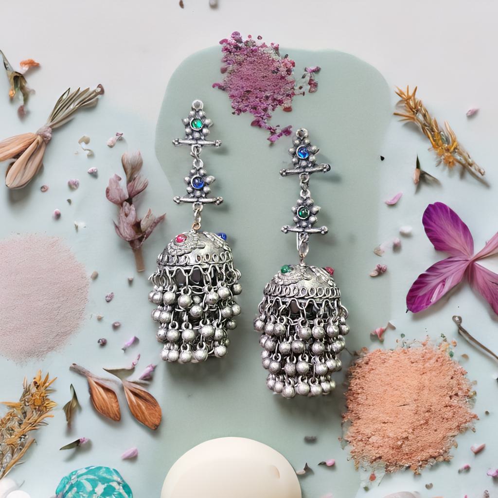Multicolor Jhumkas
