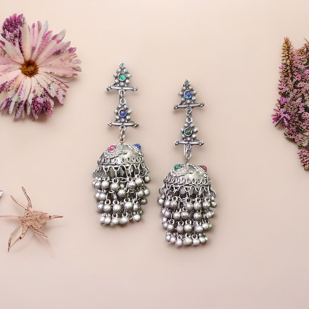 Multicolor Jhumkas