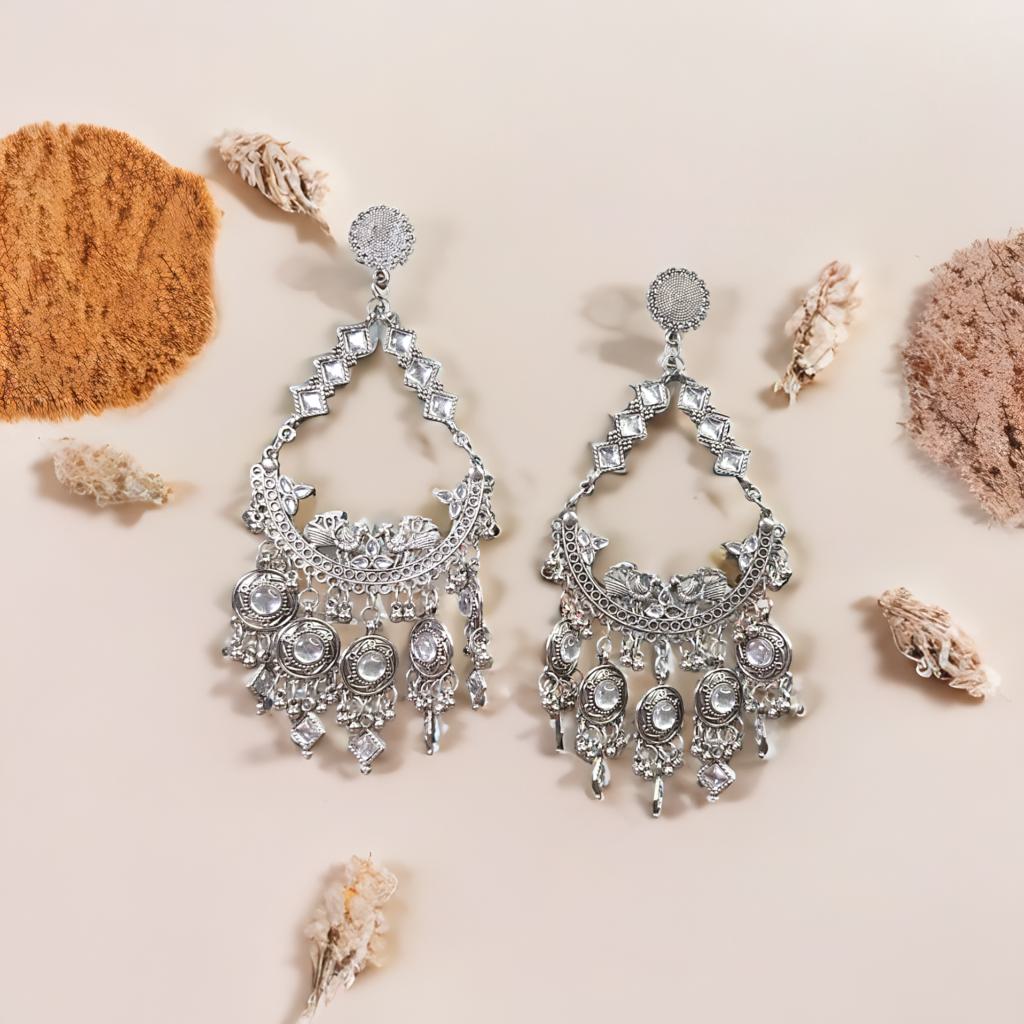 Oxidized Mirror Danglers