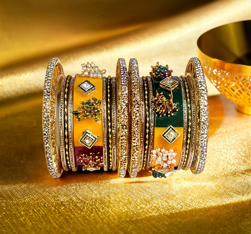 Rajwadi Bangle Set