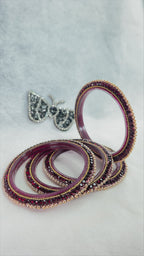 Moti Glass Bangle Set