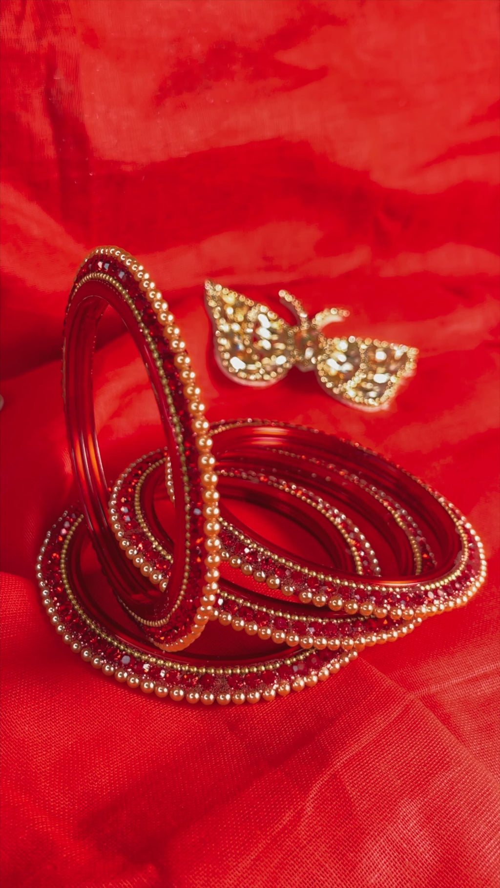 Moti Glass Bangle Set