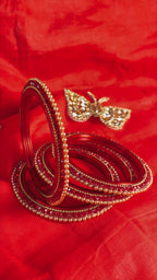 Moti Glass Bangle Set