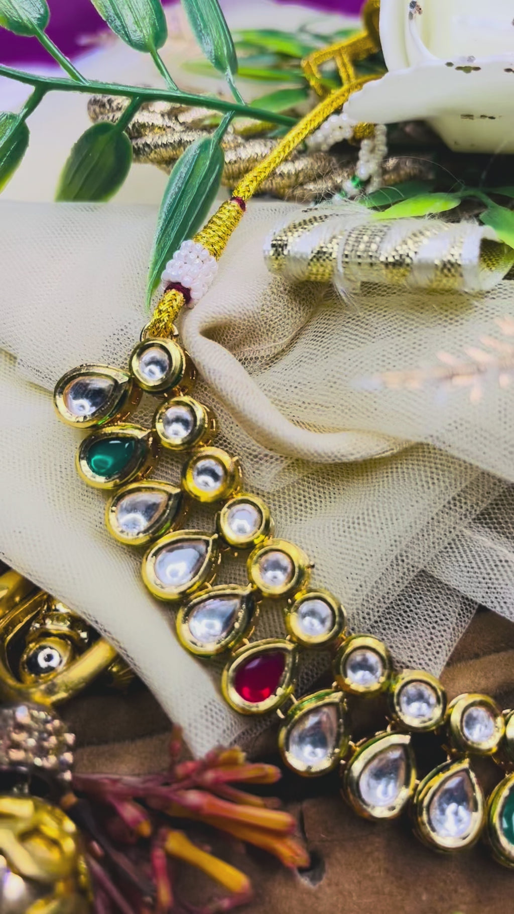 Multicolor Kundan Choker Set