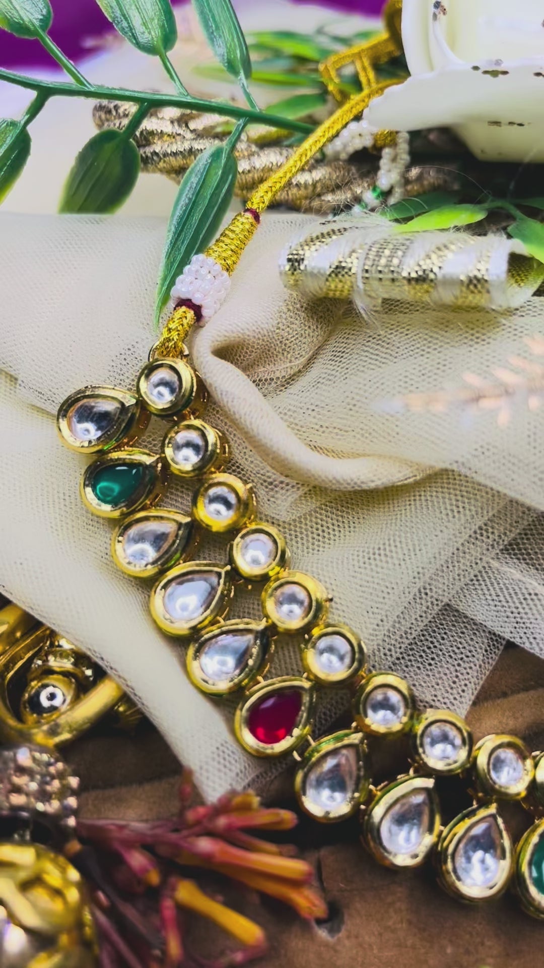 Multicolor Kundan Choker Set