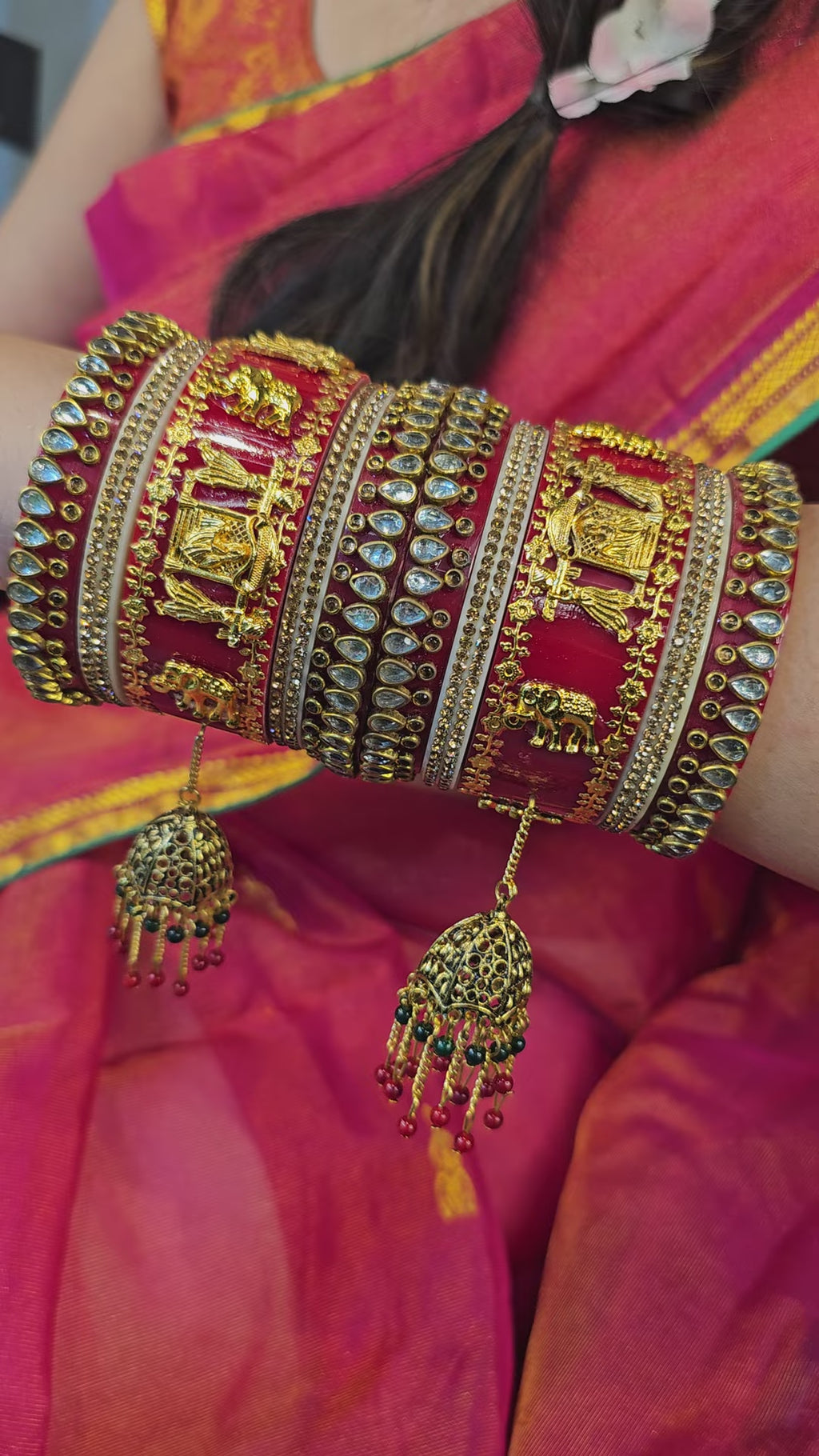 Rajwada chuda set (Elephant design)