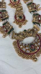 Half Moon Hathi Necklace Set