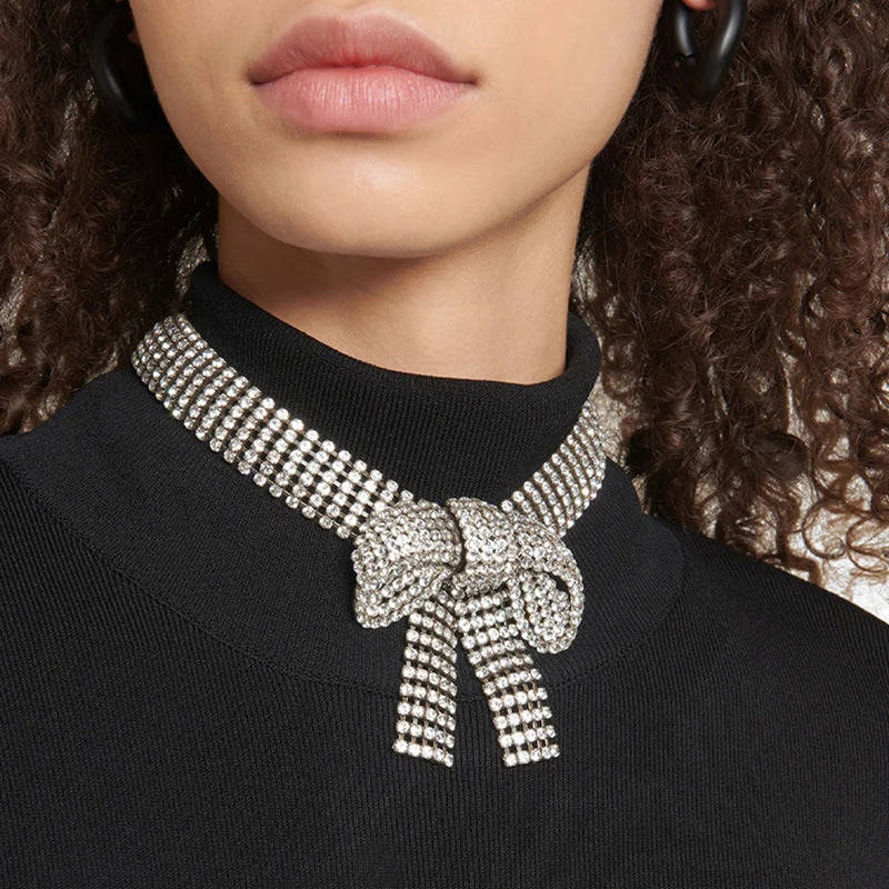 Shine On Bow Necklace