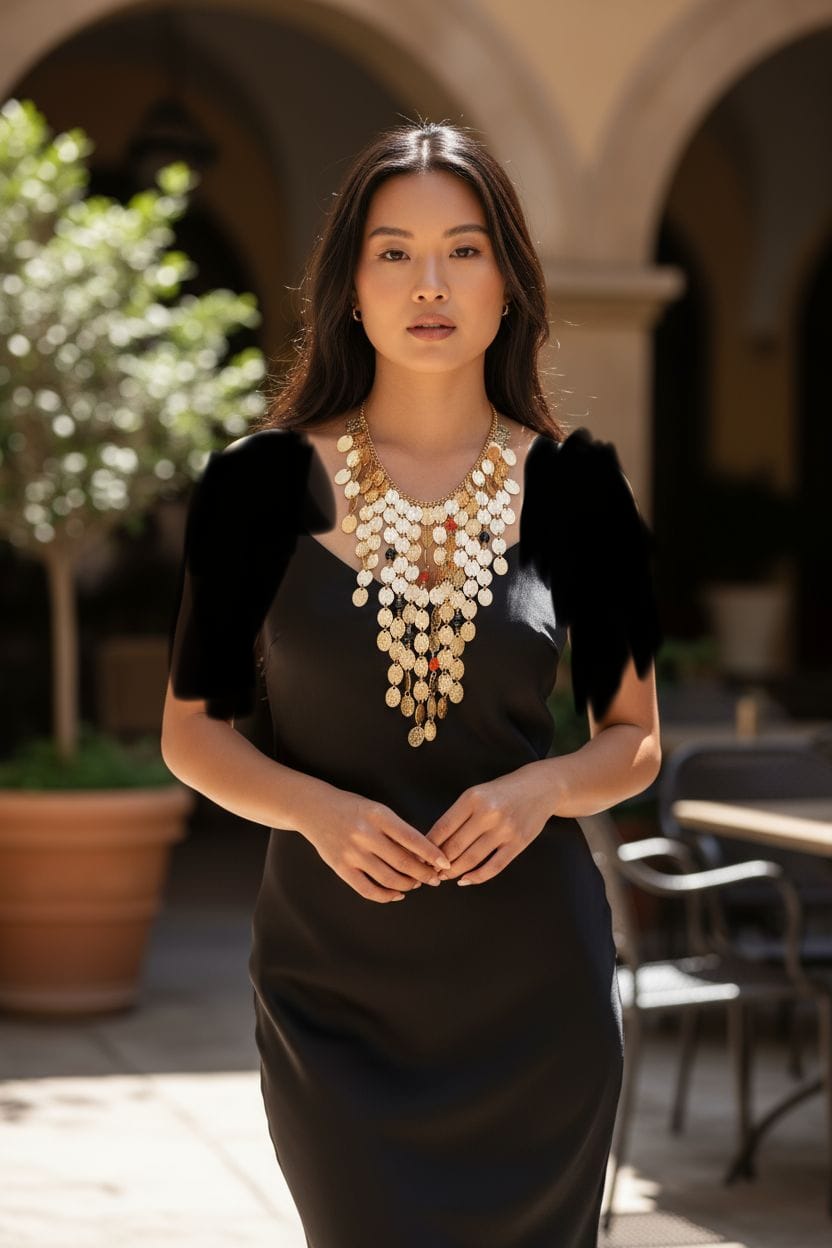 Medallion Bib Necklace