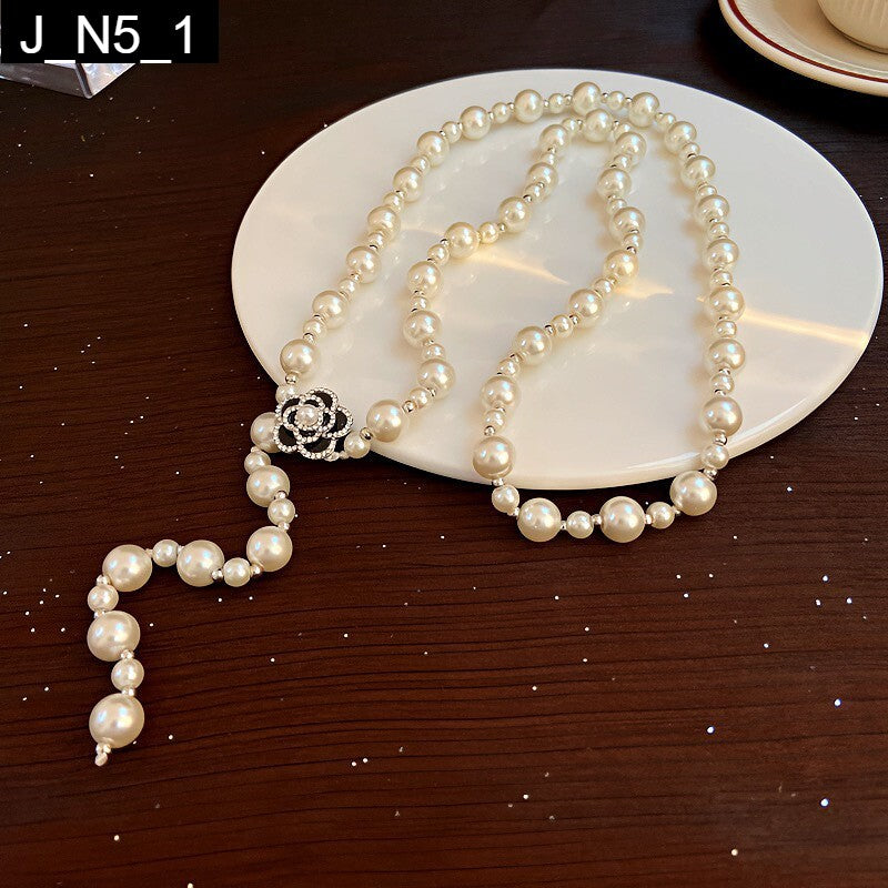 Camellia Pearl Necklace