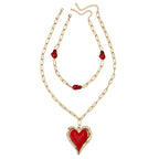 Red Heartfall Necklace