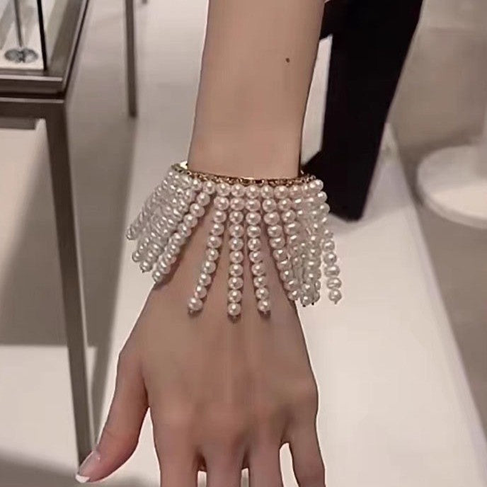 Pearl Fringe Bracelet