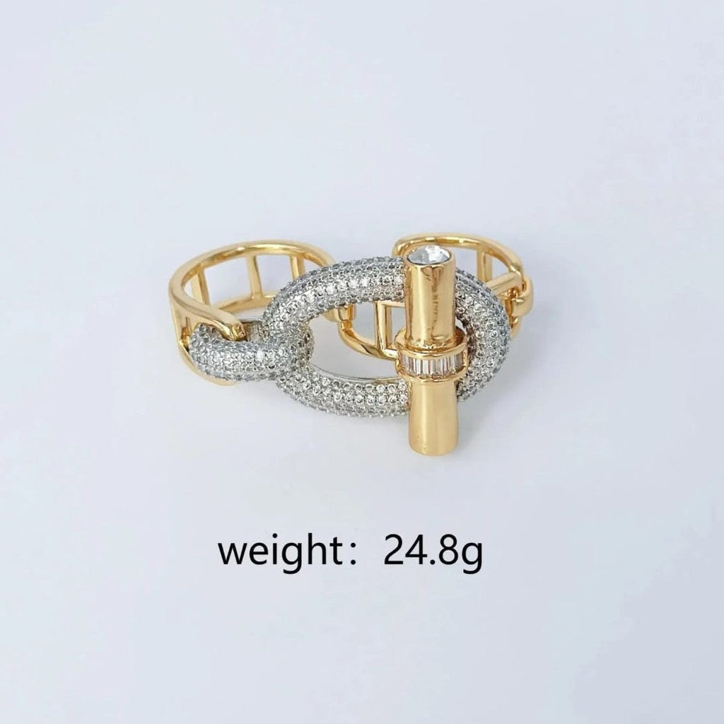 Zirconia Knot Ring
