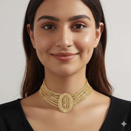Oval Crystal Choker