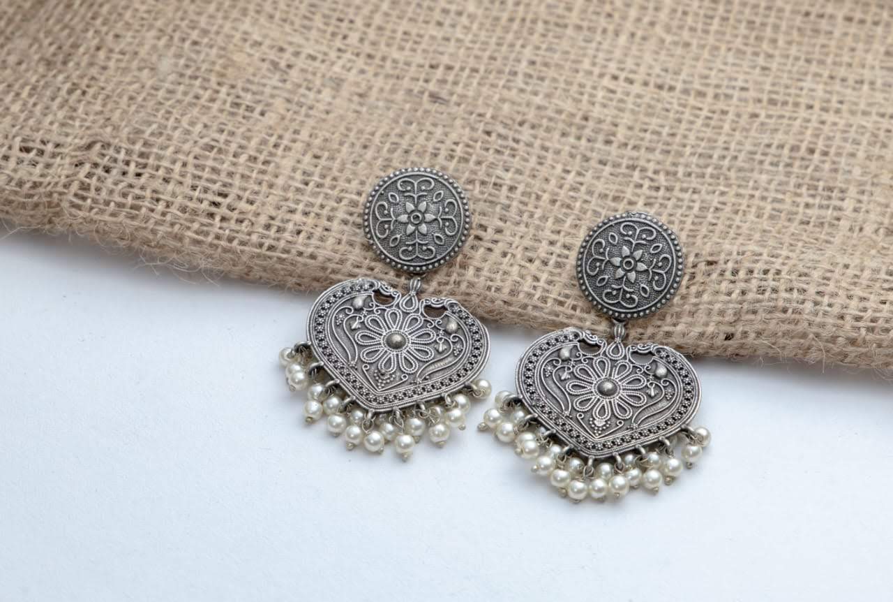 Heart Spade Earrings