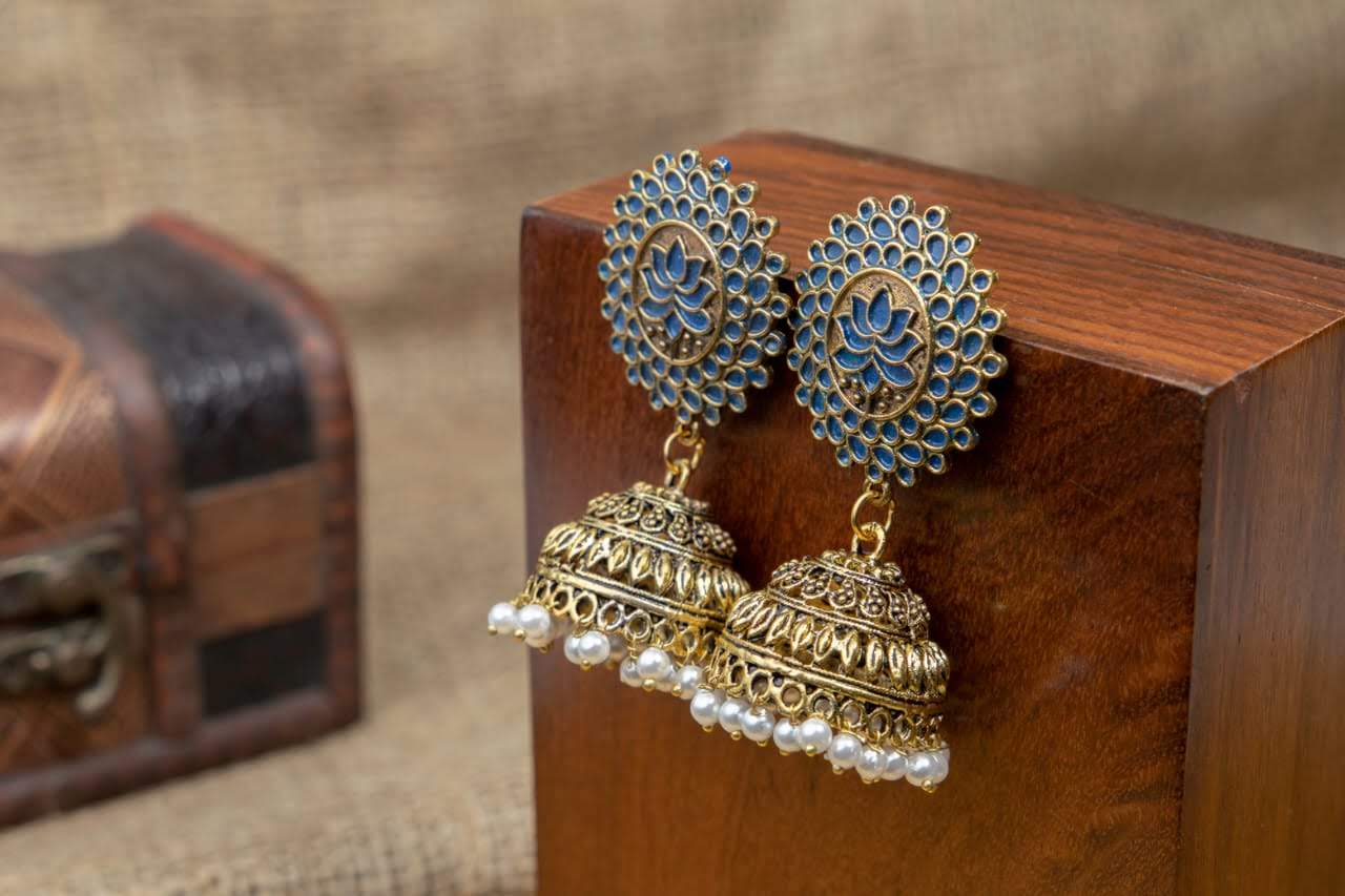 Lotus Jhumkas