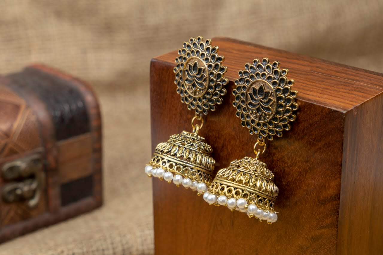 Lotus Jhumkas