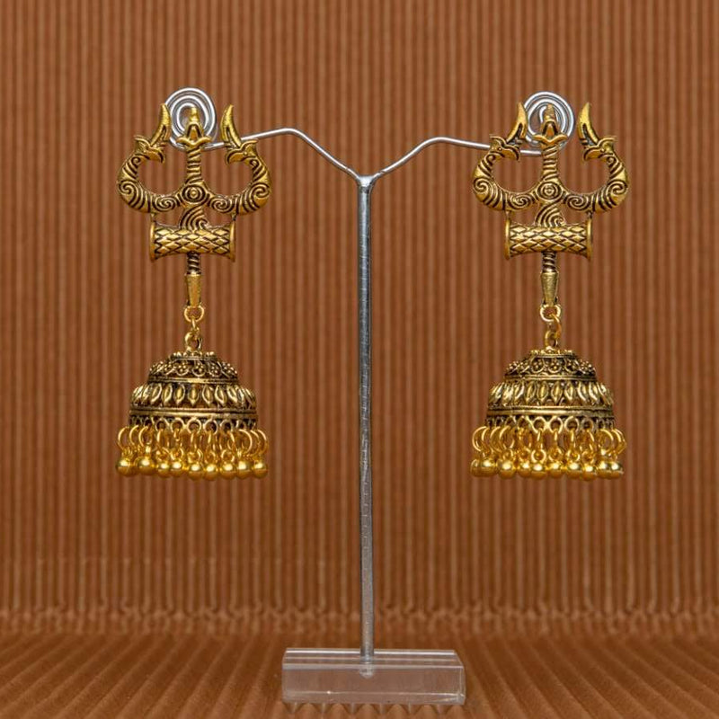 Trishul Earrings Golden